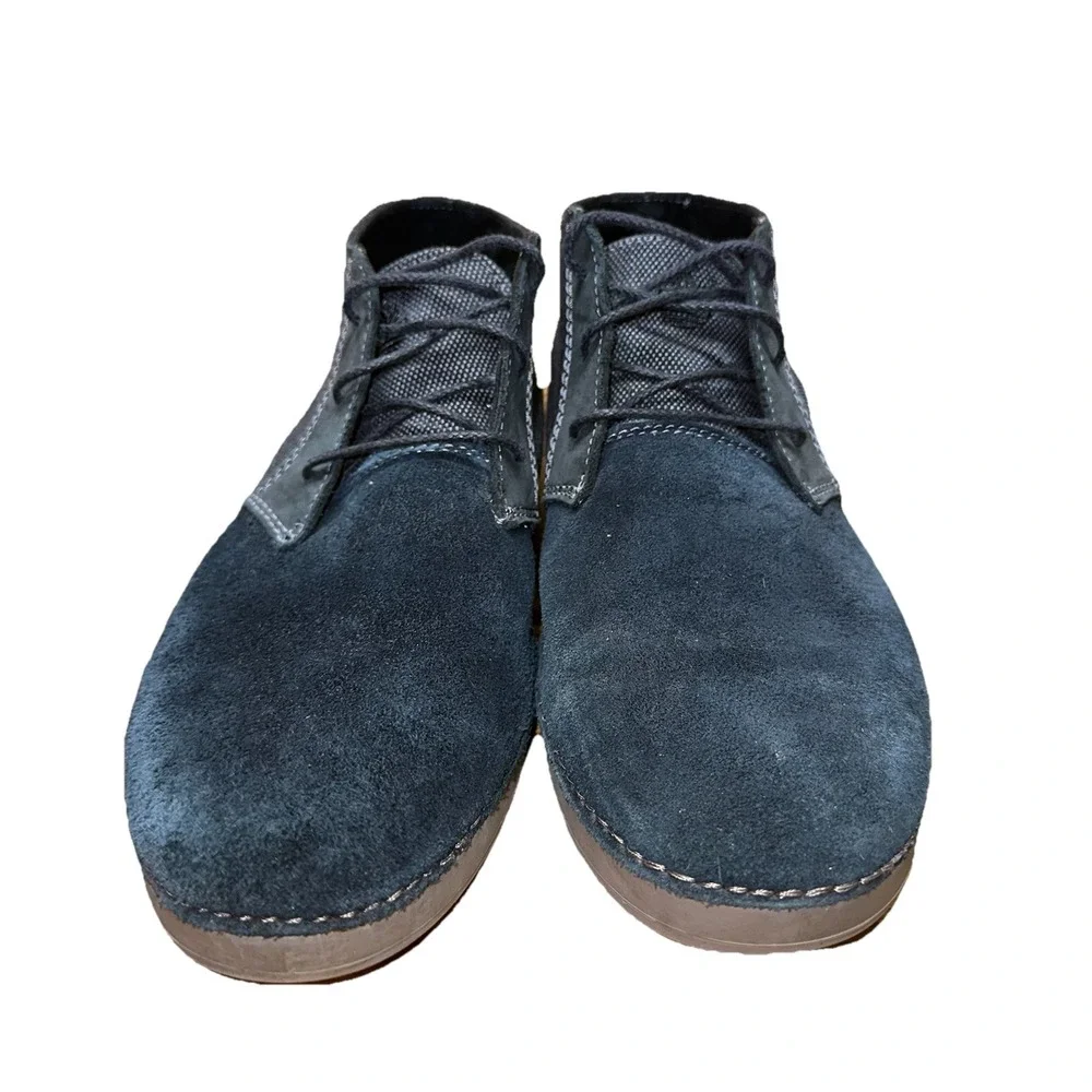 Timberland Ballard Chukka Boot Shoes Leather Two‎ Tone Blue Gray Men's 11.5